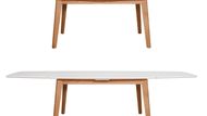 Jídelní stůl ONTUR 35, společnost Dřevotvar družstvo, design: Jan Sedláček. Podnoží stolu je vyrobeno z masivního dubu. Pláty stolu jsou opatřeny UV tvrzeným vysoce odolným nátěrem. Oblé linie stolových plátů umožňují příjemnou komunikaci stolovníků. Důmyslný a osvědčený systém rozkládání, takzvaná štýrská konstrukce, umožňuje pohodlné stolování až deseti osob.