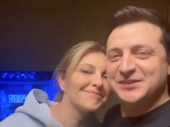Ukrajinský prezidentský pár slavící Valentýn.