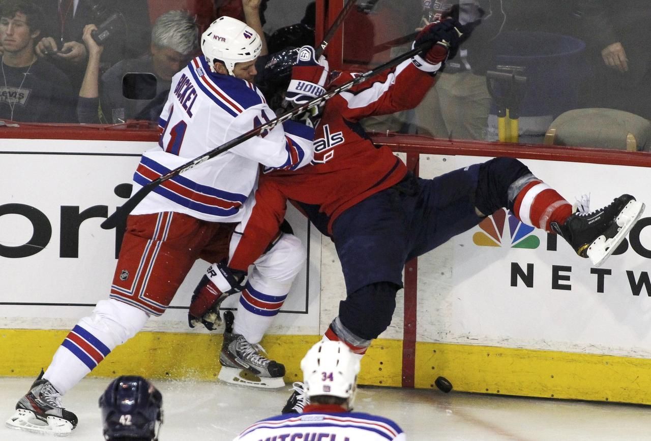 NHL: NY Rangers - Washington Capitals, 3. zápas (Bickel, Knuble)