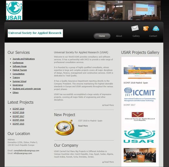 Webová stránka organizace. 