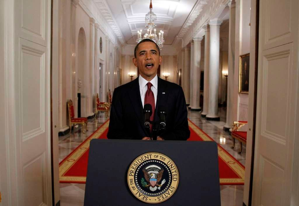 Barack Obama oznamuje zabití Usámy bin Ládina