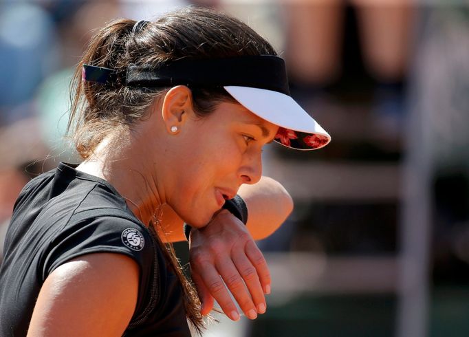 Ana Ivanovičová v semifinále French Open 2015 proti Lucii Šafářové