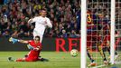 Real Madrid's Cristiano Ronaldo scores their second goal