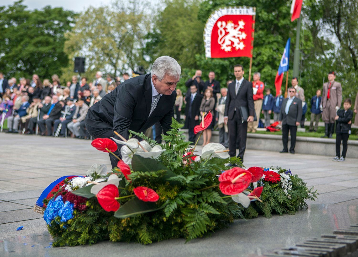 Den vítězství - pietní akt na Vítkově