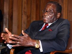 Robert Mugabe v New Yorku, kde se letos v září zúčastnil zasedání Valného shromáždění OSN