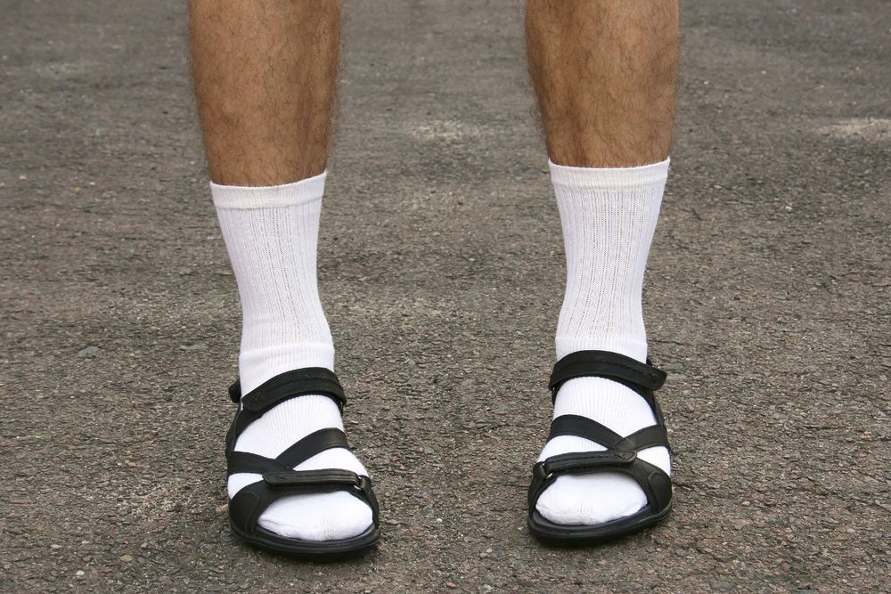 Ponožky v sandálech