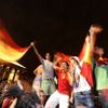Fanoušci oslavují výhru Španělska na MS (Londýn)