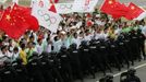 Více bezpečnosti. Speciální pořádkové jednotky nacvičují zásah proti demonstrantům. Zhengzhou, provincie Henan.