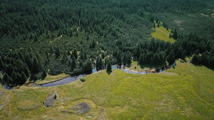 Z dokumentu ČT České řeky z výšky.