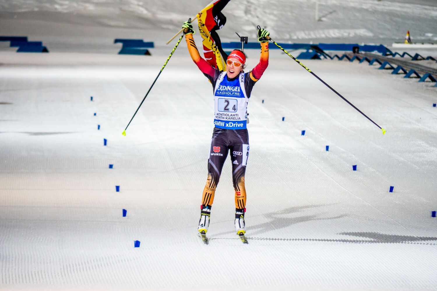 MS v biatlonu 2015, štafeta Ž: vítězné Německo - Laura Dahlmeierová