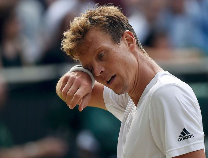 Tomáš Berdych v semifinále Wimbledonu 2016