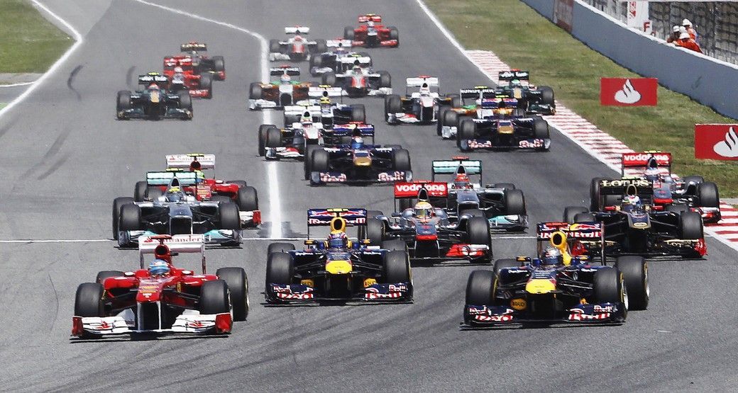 Formule 1, Velká cena Španělska, těsně po startu