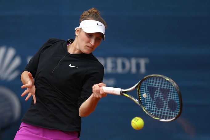 Markéta Vondroušová na J&T Banka Prague Open 2017.