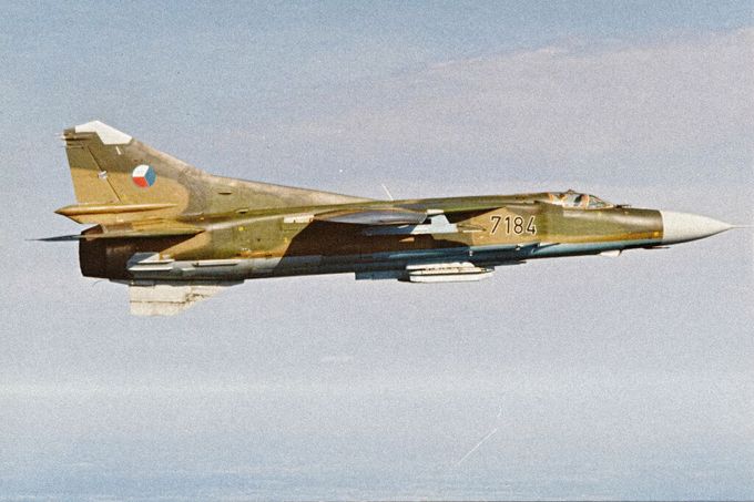 Letoun MiG-23 MF. Nedatovaný snímek.