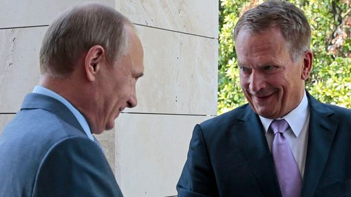 Prezidenti Ruska a Finska Vladimir Putin a Sauli Niinistö v Soči.