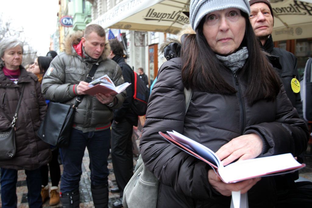 Autogramiáda Václava Klause