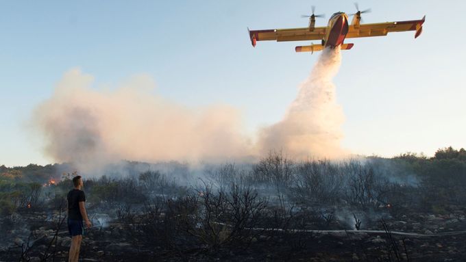 Lesní požáry v Chorvatsku, ilustrační foto