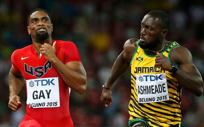 MS v atletice 2015, 100 m: Tyson Gay a Nickel Ashmeade