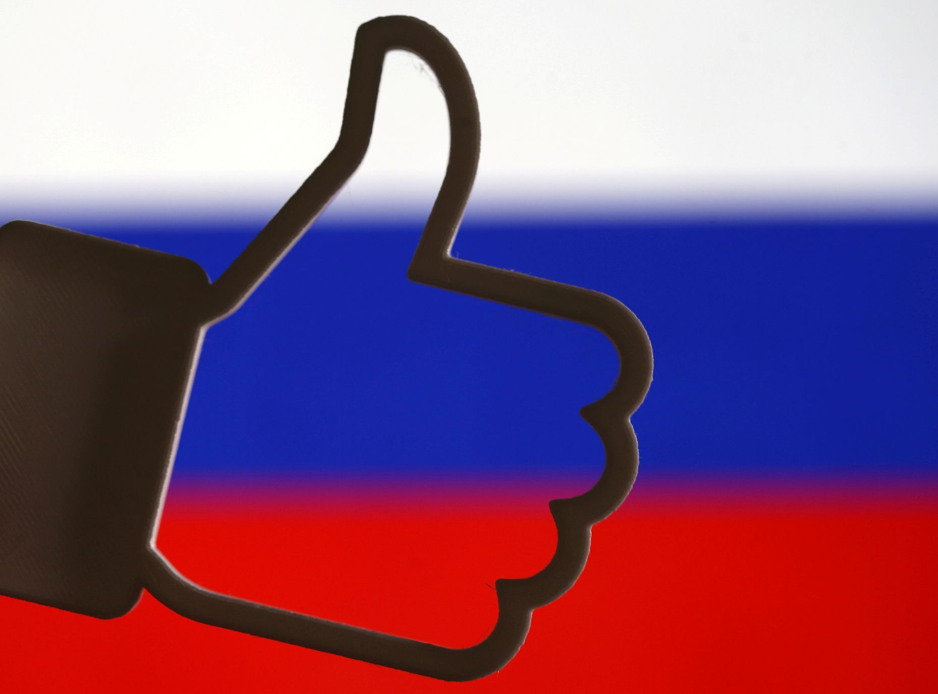 Rusko Like Facebook Troll Sociální síť