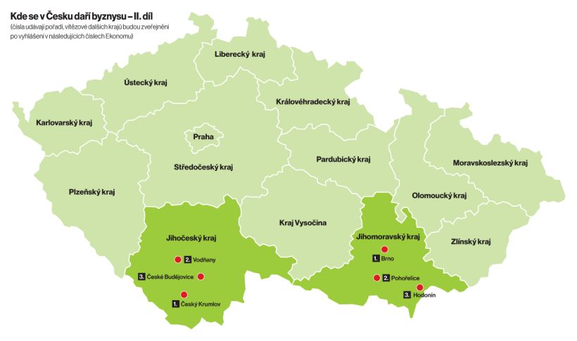 Kde se v Česku daří byznysu - Brno a Český Krumlov