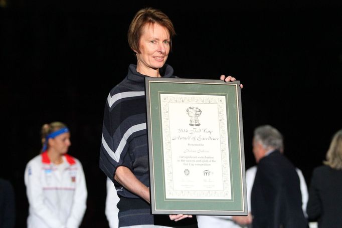 Fed Cup, finále 2014: zahájení, Helena Suková