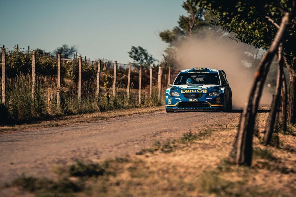 Václav Pech ve Fordu Focus WRC na trati Rallye Hustopeče 2021