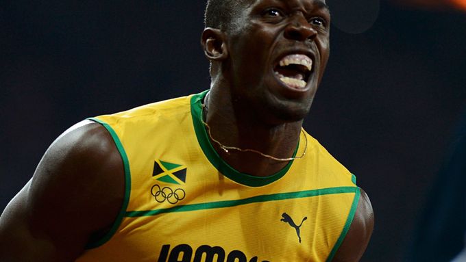Vítězná radost Usaina Bolta