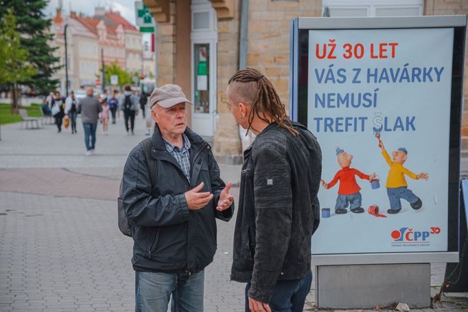 Ivan Bartoš na kampani v Kladně.