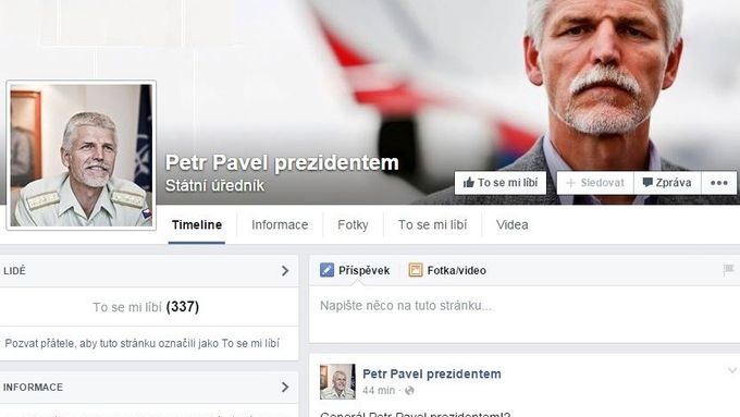 V únoru měla fanouškovská stránka Petra Pavla pár stovek podporovatelů. Po zveřejnění v médiích však jejich počet prudce narostl.