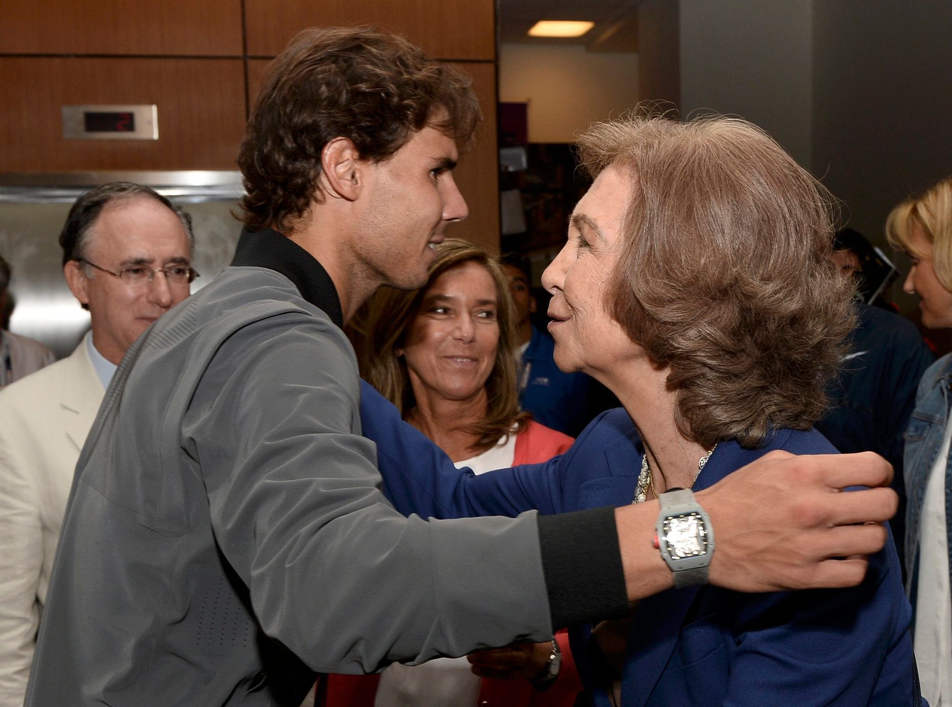 Tenis, US Open 2013: Rafael Nadal a španělská královna Sofie