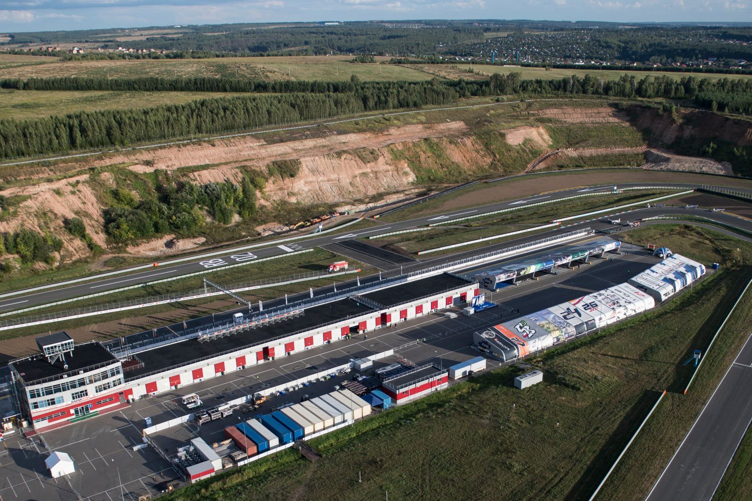 Letiště na závodě Red Bull Air Race v Kazani 2018