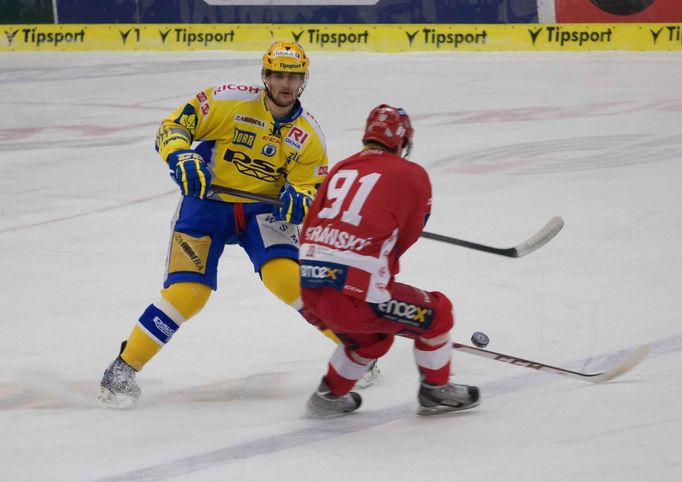 Zlín vs. Slavia, utkání hokejové extraligy