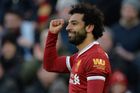 Levonohý rekordman. Salah jako první v Premier League nasázel za sezonu dvacet gólů levačkou