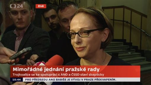 Adriana Krnáčová po jednání oslabené rady.