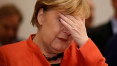Angela Merkelová v Bundestagu.