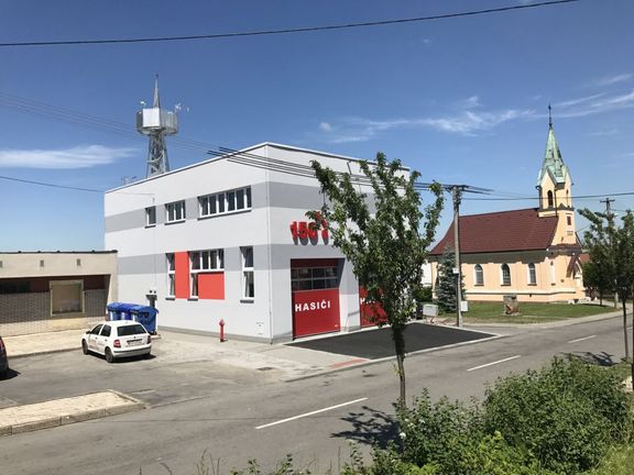 Nová budova hasičárny ve Slezských Kyjovicích