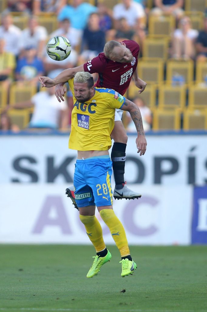 Semih Kaya v zápase 4. ligového kola Teplice - Sparta.