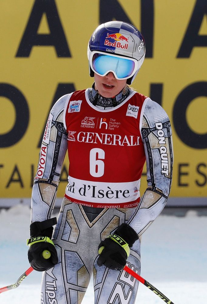 Ester Ledecká, super G, Val d'Isere 2020