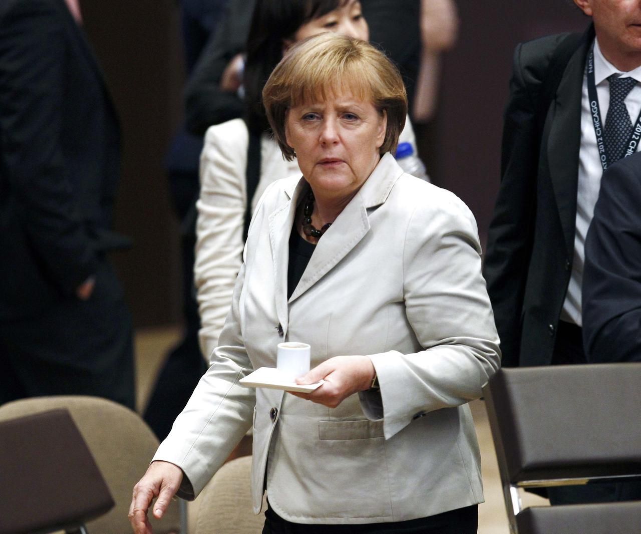 Angela Merkelová na květnovém Summitu NATO v Chicagu