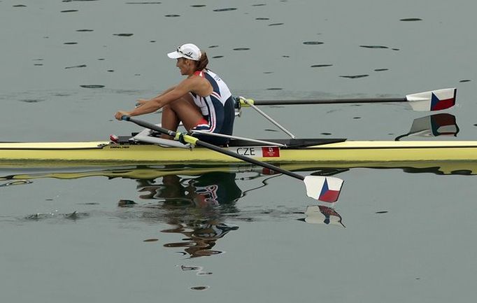 Miroslava Knapková během čtvrtfinále na olypijských hrách v Číně.