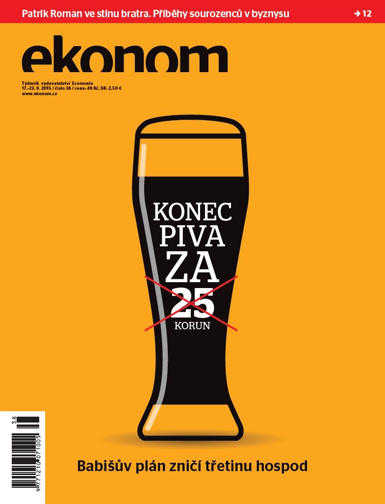 Obálka časopisu Ekonom č. 38 2015