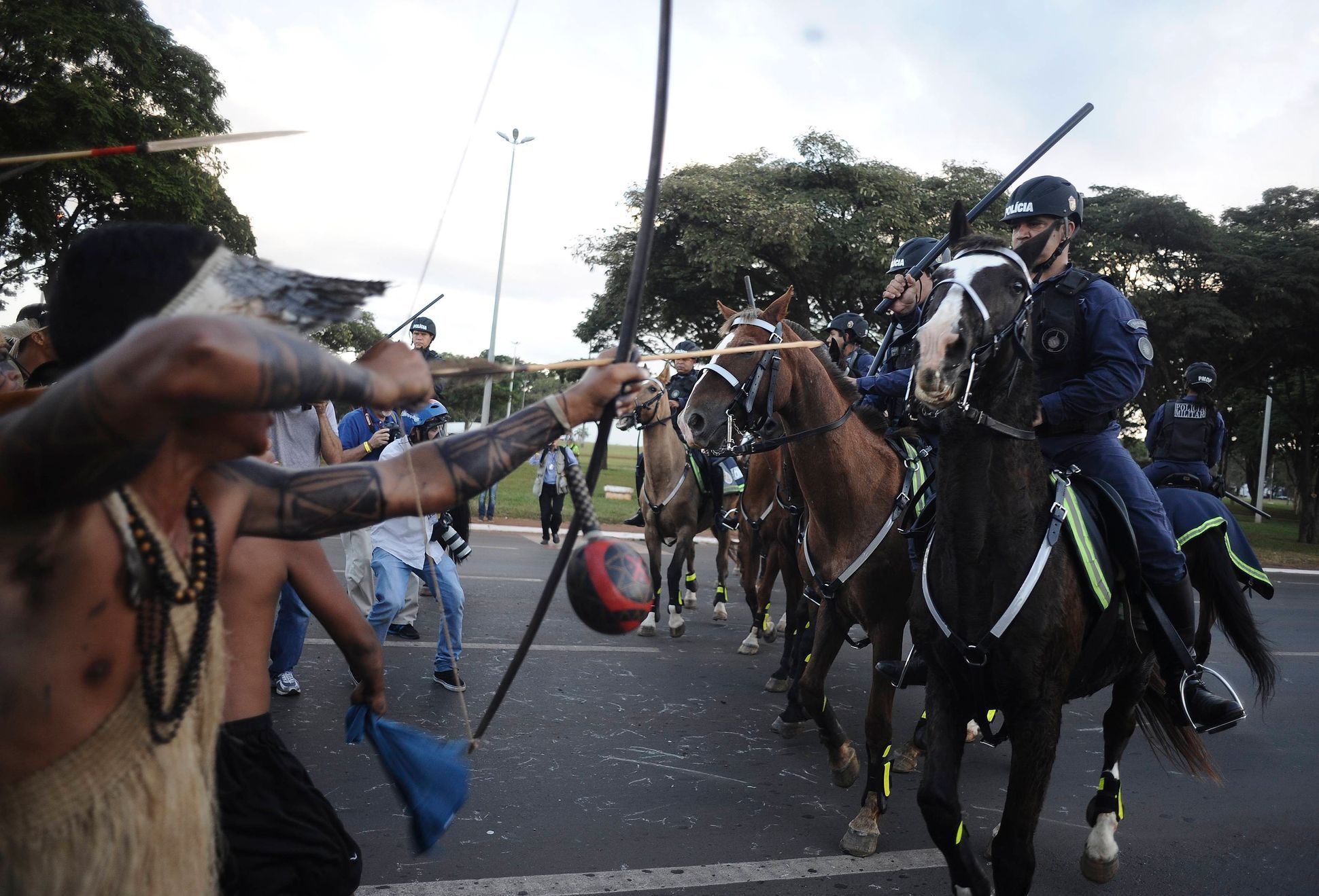Brazílie - demonstrace proti MS ve fotbale