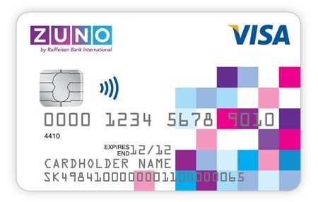 Zuno Bank platební karta