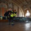Foto / Hlavní nádraží v Praze / Uprchlické centrum v budově správy železnic / Ukrajina / 3. 2. 2022