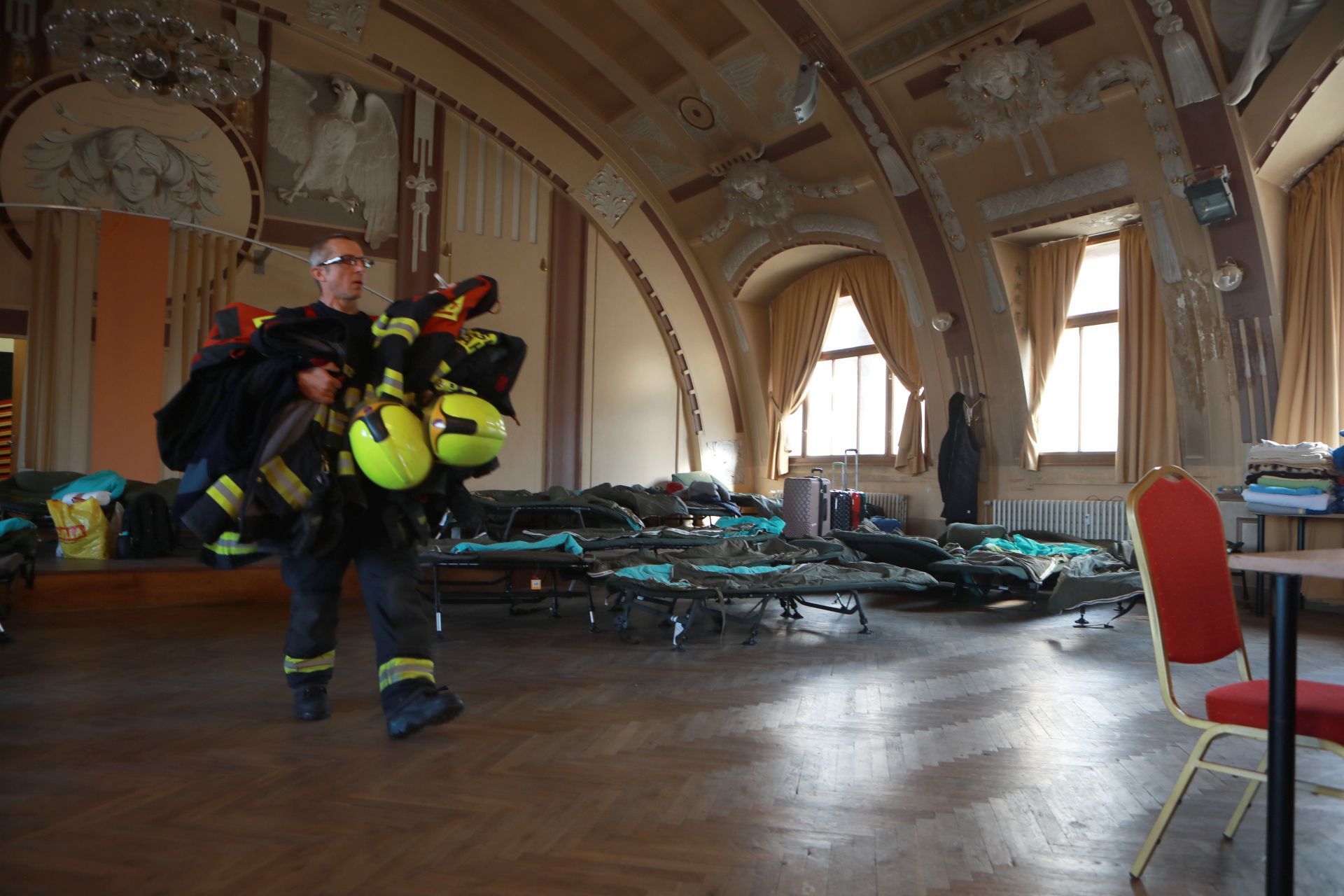 Foto / Hlavní nádraží v Praze / Uprchlické centrum v budově správy železnic / Ukrajina / 3. 2. 2022