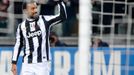 Fotbalista Juventusu Fabio Quagliarella v utkání proti Nordsjaellandu v Lize mistrů 2012/13.