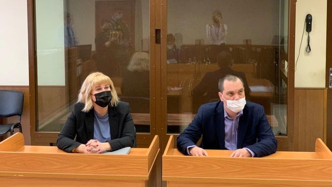 Právníci Alexeje Navalného u soudu.