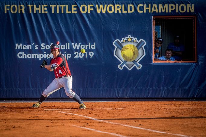 Zahajovací zápas Mistrovství světa v softbalu mužů 2019, Česká republika proti Nový Zéland, Praha, Bohnice, 13. 6. 2019