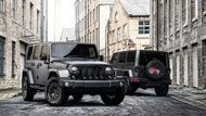 7. Jeep Wrangler Kahn Sahara - Wrangler je sice potomkem amerického válečného modelu Willys, úpravce Kahn Design je však britskou společností. Jeho kreace sice nejsou všem po chuti, fotbalistům se ale evidentně líbí.