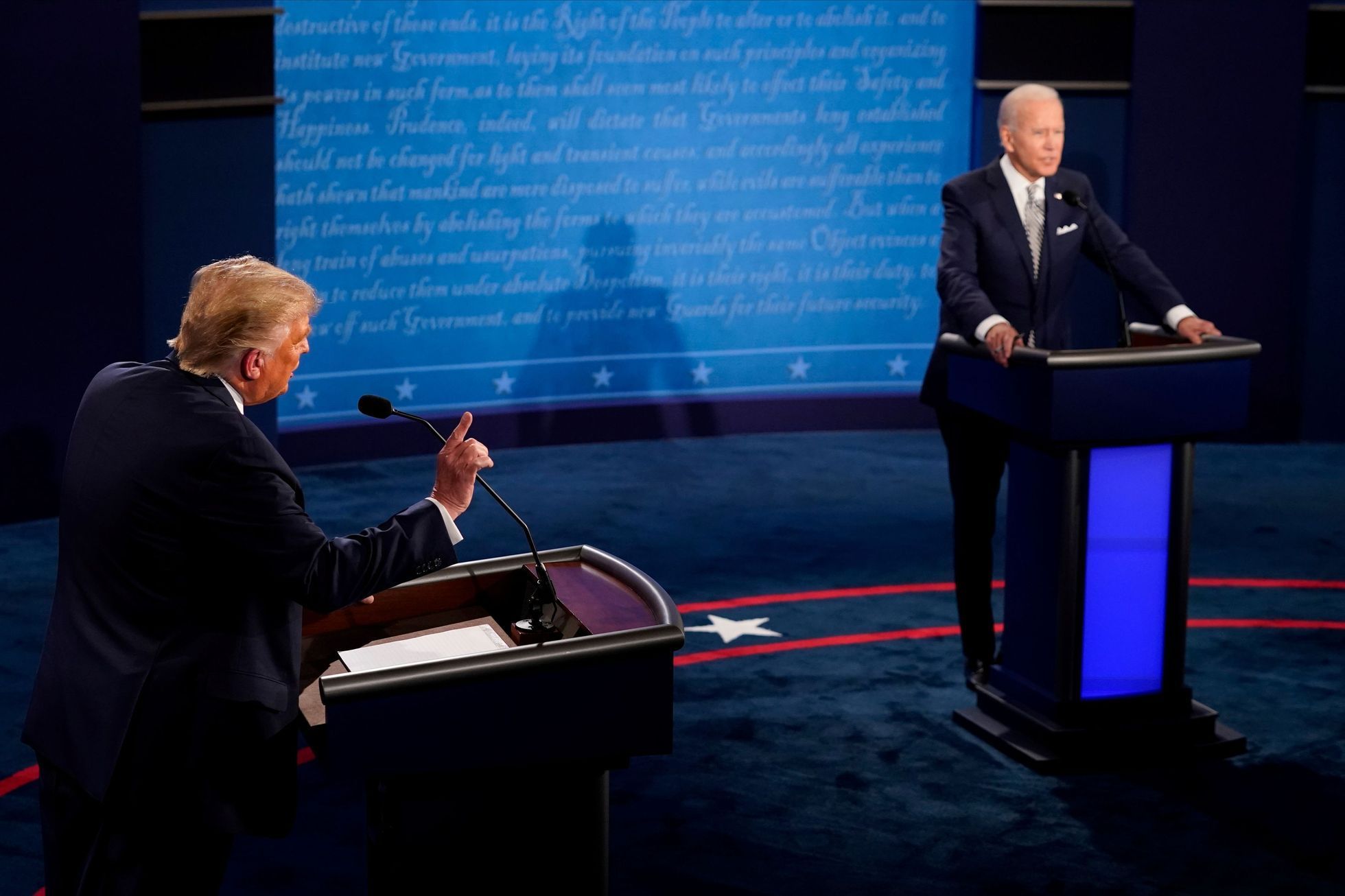 trump biden předvolbení debata prezidentské volby usa